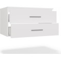 Závěsná skříňka pod umyvadlo s deskou NEL 2S 80 cm bílá