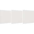 Regál MALAX 3x3 se 3 dvířky 110 cm bílý