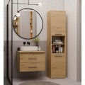 Závěsná skříňka pod umyvadlo s deskou Nel 2S 60 cm dub Artisan