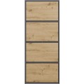 Komoda Alma 50 cm antracit/dub artisan