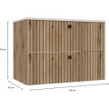 Závěsná skříňka s umyvadlem TIGO 2S 80 cm dub evoke
