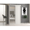 Šatní skříň IGA se zrcadlem 120 cm bílá