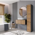 Koupelnová skříňka S33 170 cm antracit/dub artisan