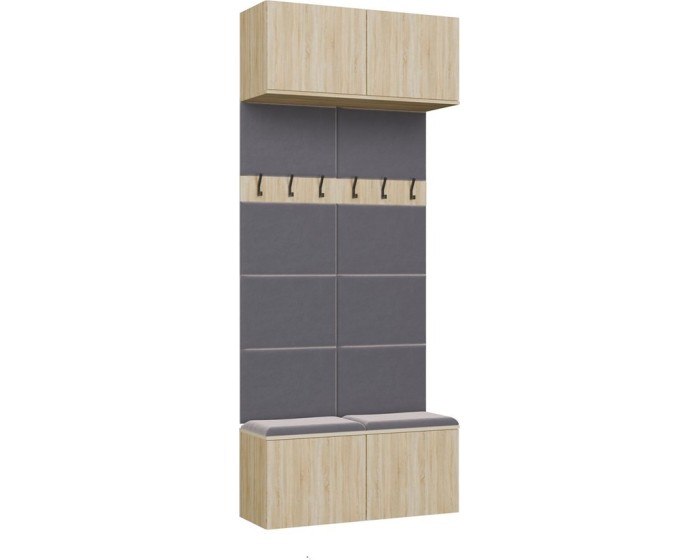 Předsíňová stěna HAGA 2W 100 cm dub Sonoma