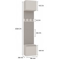 Předsíňová stěna Haga 100 cm kašmír