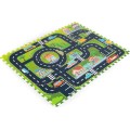 Pěnová podložka puzzle Město 12 dílků