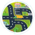 Pěnová podložka puzzle Město 12 dílků