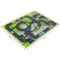 Pěnová podložka puzzle Město 12 dílků
