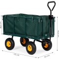 Zahradní vozík MultiGarden s připojením na traktor zelený