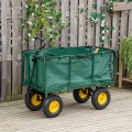 Zahradní vozík MultiGarden s připojením na traktor zelený
