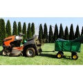 Zahradní vozík MultiGarden s připojením na traktor zelený