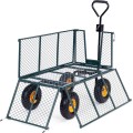 Zahradní vozík MultiGarden s připojením na traktor zelený