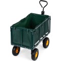 Zahradní vozík MultiGarden s připojením na traktor zelený
