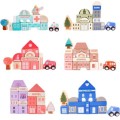 Sada edukačních kostek + podložka EcoToys Townie