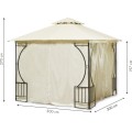 Zahradní pavilon BETH 3x3 m béžový