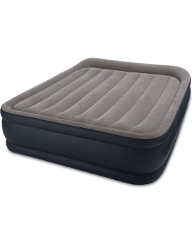 Nafukovací postel Intex 203x152cm s pumpou modro-šedá