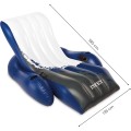 Nafukovací plážové lehátko INTEX 58868EU 180x135 cm modro-bílé