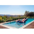 Nafukovací plážové lehátko INTEX 58868EU 180x135 cm modro-bílé