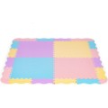 Dětská pěnová podložka s ohrádkou COLORS 24 dílků vícebarevná