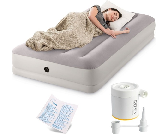 Nafukovací matrace INTEX 64177 191x99 cm šedá