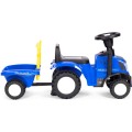 Dětské odrážedlo TRACTOR s vozíkem modré