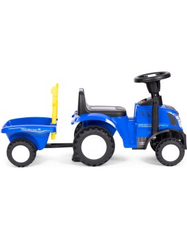 Dětské odrážedlo TRACTOR s vozíkem modré