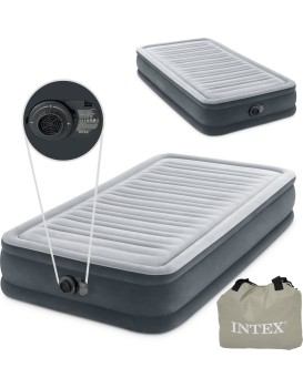 Nafukovací matrace s automatickou pumpou COMFORT šedá
