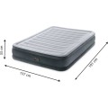 Nafukovací matrace INTEX 191x137 cm + pumpa šedá