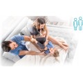 Nafukovací matrace INTEX 191x137 cm + pumpa šedá