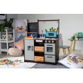 Dětská kuchyňka LOLY ECOTOYS s doplňky šedá