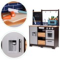Dětská kuchyňka LOLY ECOTOYS s doplňky šedá