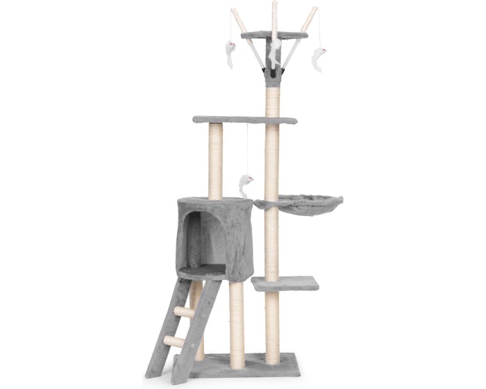 Škrabadlo pro kočky Dila 134 cm šedé