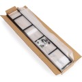 Dřevěný regál s kovovým rámem Loft 5 polic hnědý II