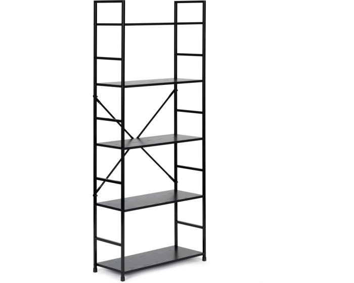 Regál LOFT 58,5 cm černý