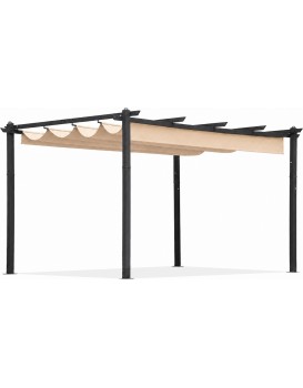 Zahradní pergola s posuvným střešním systémem Zenia 3x4 m béžová