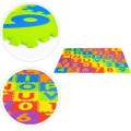 Pěnová podložka Puzzle čísla a písmena 178x178 cm barevná