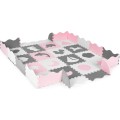 Pěnové puzzle s 36 dílky ANIM růžovo-šedé