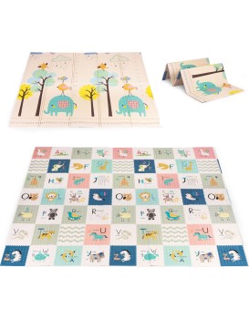 Dětská pěnová podložka LITTLE ANIMALS 200x180 cm vícebarevná