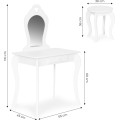 Dětský dřevěný toaletní stolek EcoToys bílý