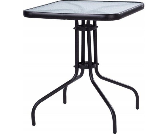 Zahradní stolek MODERN 60 cm černý