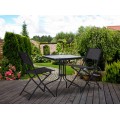Zahradní stolek MODERN 60 cm černý