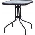 Zahradní stolek MODERN 60 cm černý