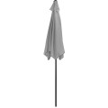 Zahradní slunečník PLUGO 210 cm šedý