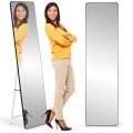 Volně stojící zrcadlo DUO 148 cm černé