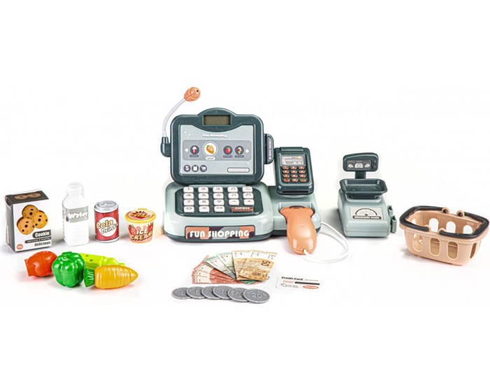 Plastová pokladna pro děti EcoToys 24 kusů