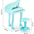 Dětské piano s mikrofonem Tinny modré