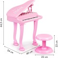 Dětské piano s mikrofonem Tinny růžové