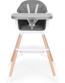 Dětská židlička 2v1 BABY ECOTOYS šedá