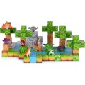 Magnetická stavebnice 142 ks DINO WORLD vícebarevná