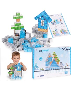 Magnetická stavebnice 124 ks FROST KINGDOM MAGIC vícebarevná